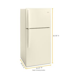 Whirlpool 30 Inch Wide Top Freezer Refrigerator, 19 Cu. Ft. view 5