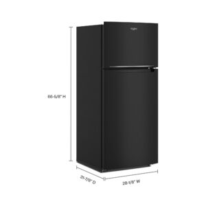 Whirlpool 28 Inch Wide Top Freezer Refrigerator, 16.3 Cu. Ft. view 11
