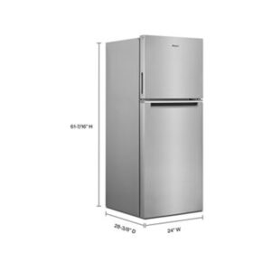 Whirlpool® 24 Inch Wide Top Freezer Refrigerator, 11.6 Cu. Ft., Counter Depth view 6