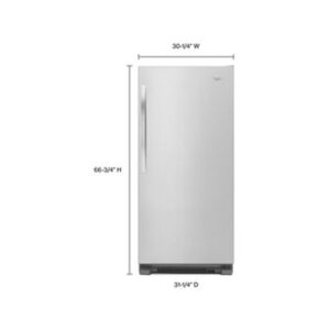 Whirlpool® 18 Cu. Ft. SideKicks All Refrigerator with LED Interior Lighting, 31 Inch Wide view 3