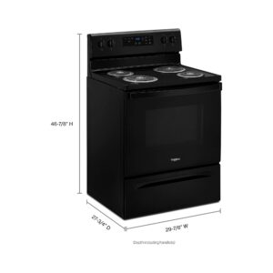 Whirlpool 30 Inch Electric Range with Self Cleaning Oven and Extra Large Window view 8