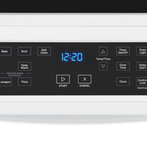 Whirlpool 34 Inch Tall Front Control Electric Range with Self Clean Oven Cycle view 6