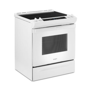 Whirlpool 34 Inch Tall Front Control Electric Range with Self Clean Oven Cycle view 7