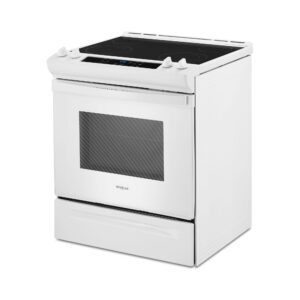 Whirlpool 34 Inch Tall Front Control Electric Range with Self Clean Oven Cycle view 8