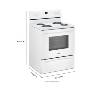 Whirlpool 30 Inch Electric Range with Keep Warm Setting view 7