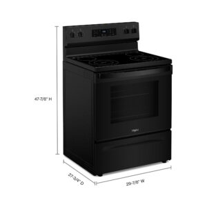 Whirlpool 30 Inch Electric Range with FlexHeat Dual Radiant Elements and Self Cleaning Oven view 8