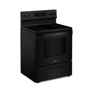 Whirlpool 30 Inch Electric Range with FlexHeat Dual Radiant Elements and Self Cleaning Oven