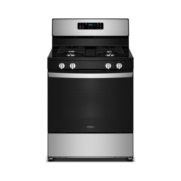 Whirlpool 30 Inch Freestanding Gas Range with Crispy Mode and Steam Clean