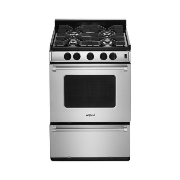 Whirlpool 24 Inch Freestanding Gas Range with Sealed Burners