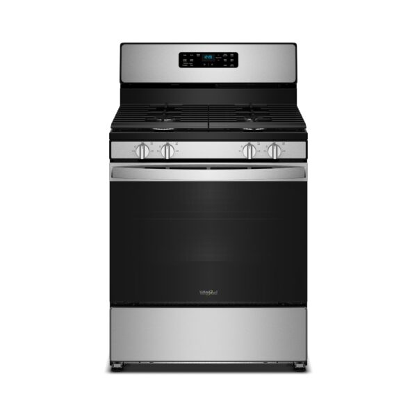 Whirlpool 30 Inch Freestanding Gas Range with Crispy Mode and Dishwasher Safe Grates