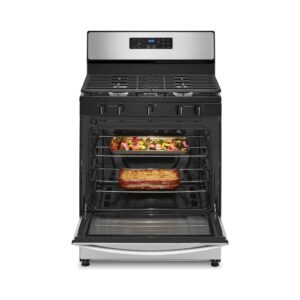 Whirlpool 5.1 Cu Ft Freestanding Gas Range with Edge to Edge Cooktop view 2
