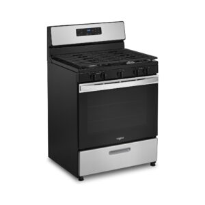Whirlpool 5.1 Cu Ft Freestanding Gas Range with Edge to Edge Cooktop view 4