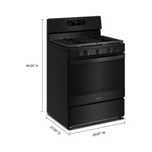 Whirlpool 30 Inch Gas Range with Crispy Mode and Griddle Zone view 3