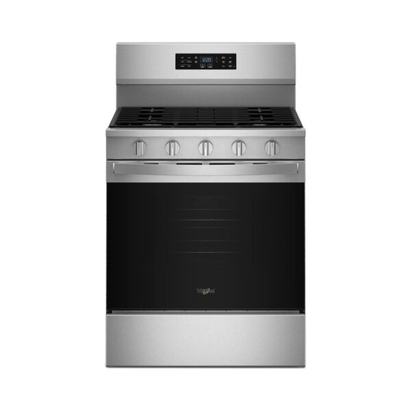 Whirlpool 30 Inch Freestanding Gas Range with Air Cooking Technology and EZ 2 Lift Hinged Grates