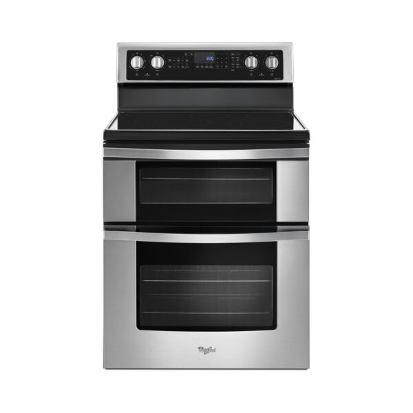 Whirlpool 6.7 Cu Ft Electric Double Oven Range with True Convection and Frozen Bake Technology