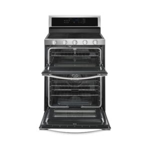 Whirlpool 6.0 Cu Ft Gas Double Oven Range with EZ 2 Lift Hinged Grates view 2