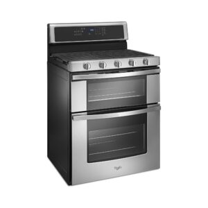 Whirlpool 6.0 Cu Ft Gas Double Oven Range with EZ 2 Lift Hinged Grates view 4