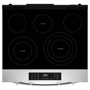 Whirlpool® 30 Inch Electric Smart Range with Air Cooking Technology, 5.3 Cu. Ft. view 2