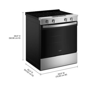 Whirlpool 30 Inch Electric Range with No Preheat Mode and Slow Cook view 8