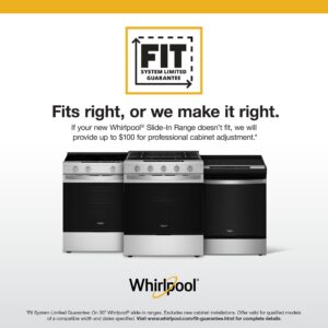 Whirlpool 30 Inch Slide-In Induction Range with No Preheat Air Fry, 6.4 Cu. Ft. view 14