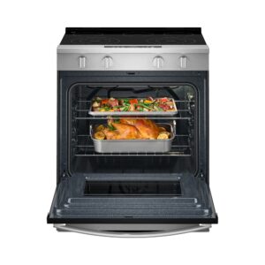 Whirlpool 30 Inch Electric Smart Range with Air Cooking Technology and Steam Clean view 2