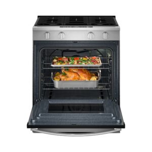 Whirlpool 30 Inch Gas Smart Range with Air Cooking Technology and Steam Clean view 2