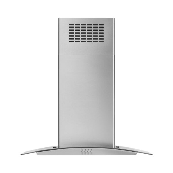 Whirlpool 30 Inch Curved Glass Island Mount Range Hood with 400 CFM Motor Class