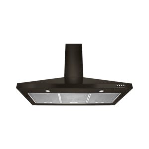 Whirlpool® 30 Inch Contemporary Black Stainless Wall Mount Range Hood view 5