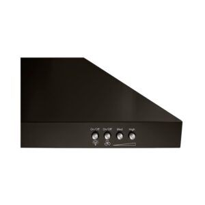 Whirlpool® 30 Inch Contemporary Black Stainless Wall Mount Range Hood view 6