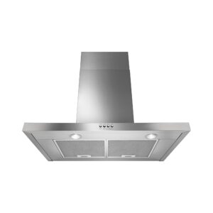Whirlpool® 30 Inch Stainless Steel Wall Mount Flat Range Hood with 400 CFM Motor Class view 2