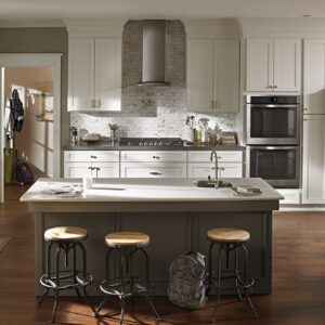 Whirlpool® 36 Inch Curved Glass Wall Canopy Range Hood with LED Edge Lighting view 6