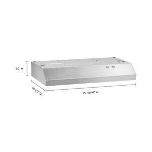 Whirlpool 30 Inch Under Cabinet Range Hood with 270 CFM Motor Class and the FIT System view 9