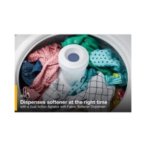 Whirlpool 3.5 Cu. Ft. Long Vent Electric Stacked Laundry Center with Dual Action Agitator view 4
