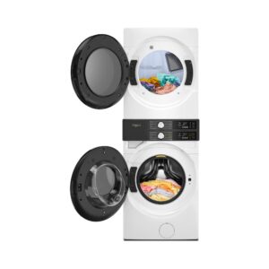 Whirlpool 4.5 Cu. Ft. Washer and 7.4 Cu. Ft. Gas Dryer Front Load Laundry Tower with UV Clean Technology and FreshFlow Vent System view 2