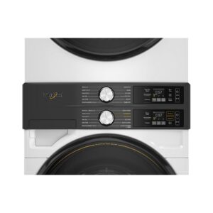Whirlpool 4.5 Cu. Ft. Washer and 7.4 Cu. Ft. Gas Dryer Front Load Laundry Tower with UV Clean Technology and FreshFlow Vent System view 3