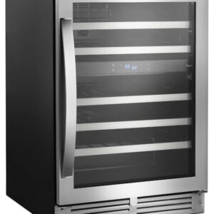 Whirlpool® 24 Inch Wide Undercounter Wine Center with 46 Bottle Wine Storage view 4