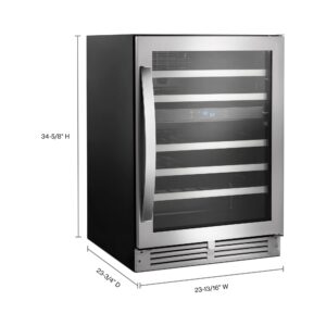 Whirlpool® 24 Inch Wide Undercounter Wine Center with 46 Bottle Wine Storage view 6