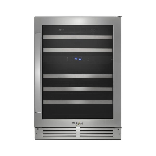 Whirlpool® 24 Inch Wide Undercounter Wine Center with 46 Bottle Wine Storage