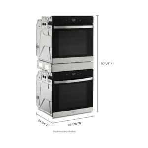 Whirlpool® 24 Inch Smart Double Wall Oven with True Convection and 5.8 Cu. Ft. Capacity view 10
