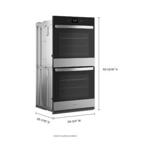 Whirlpool® 30 Inch Smart Double Wall Oven with True Convection and Air Fry Mode view 9