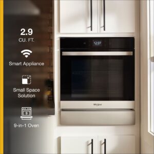 Whirlpool® 24 Inch Smart Single Wall Oven with True Convection and 2.9 Cu. Ft. Capacity view 9