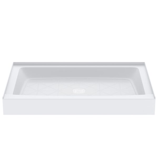 PROFLO Morenci 48″ x 32″ Rectangular Shower Base with Single Threshold and Center Drain