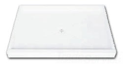 Florestone The Edge 42″ x 48″ Shower Base with Center Drain in White view 2
