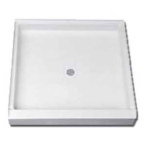 Florestone Saflor 60″ x 32″ Shower Base with Center Drain in White view 2