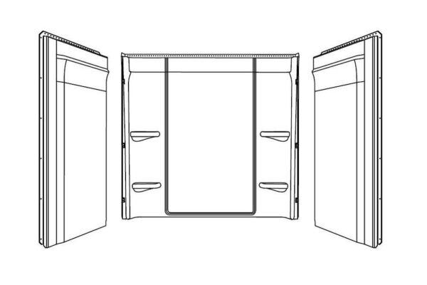 Sterling Ensemble Medley 60″ x 30″ Vikrell Tub & Shower Wall Set