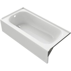 PROFLO Folsom 60" x 30" Three Wall Alcove Enameled Steel Soaking Tub