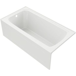 PROFLO Hillsboro 60" x 32" Three Wall Alcove Acrylic Soaking Tub with Overflow