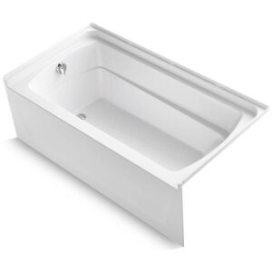 Sterling Ensemble 60″ x 32-1/8″ Vikrell Soaking Bathtub for Alcove Installations, ADA Compliant view 1