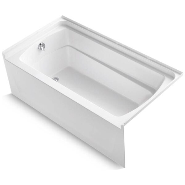 Sterling Ensemble 60″ x 32-1/8″ Vikrell Soaking Bathtub for Alcove Installations, ADA Compliant