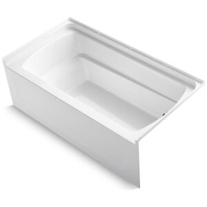 Sterling Ensemble 60″ x 32-1/8″ Vikrell Soaking Bathtub for Alcove Installations, ADA Compliant view 2